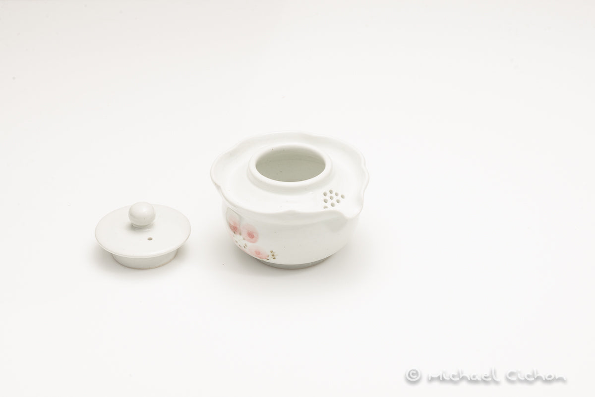 2 Cup Korean Gaiwan Set -pink flower design - Image 3